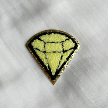 Load image into Gallery viewer, Diamond Patches With Gold Trim