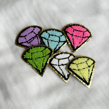 Load image into Gallery viewer, Diamond Patches With Gold Trim