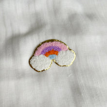 Load image into Gallery viewer, Rainbow Patches With Gold Trim