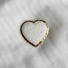Load image into Gallery viewer, Love Heart Patches With Gold Trim