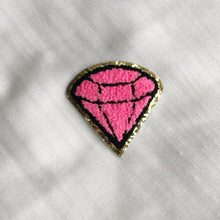 Load image into Gallery viewer, Diamond Patches With Gold Trim