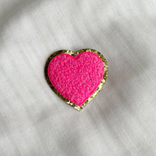 Load image into Gallery viewer, Love Heart Patches With Gold Trim