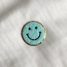 Load image into Gallery viewer, Smiley Face Patches With Gold Trim