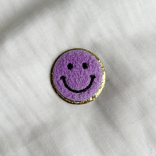 Load image into Gallery viewer, Smiley Face Patches With Gold Trim