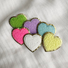 Load image into Gallery viewer, Love Heart Patches With Gold Trim