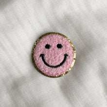 Load image into Gallery viewer, Smiley Face Patches With Gold Trim