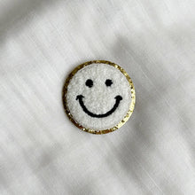 Load image into Gallery viewer, Smiley Face Patches With Gold Trim