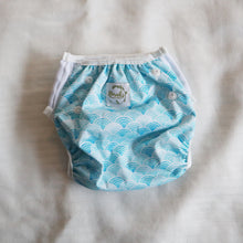Load image into Gallery viewer, Swim Nappy - Blue Scales
