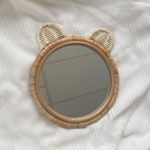 Load image into Gallery viewer, Kasey Bear Rattan Mirror