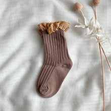 Load image into Gallery viewer, Vintage Gingham Frill Socks *final stock*