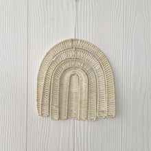 Load image into Gallery viewer, Handcrafted Rattan Rainbow Hanging Wall Decoration