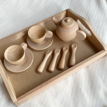 Load image into Gallery viewer, Wooden Tea Party Play Set